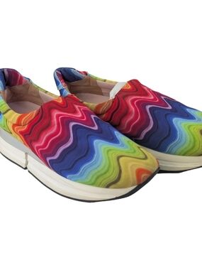 Pretty Ballerinas Platform Fashion Colourful Cut Sole Sneaker Runners Shoe 36